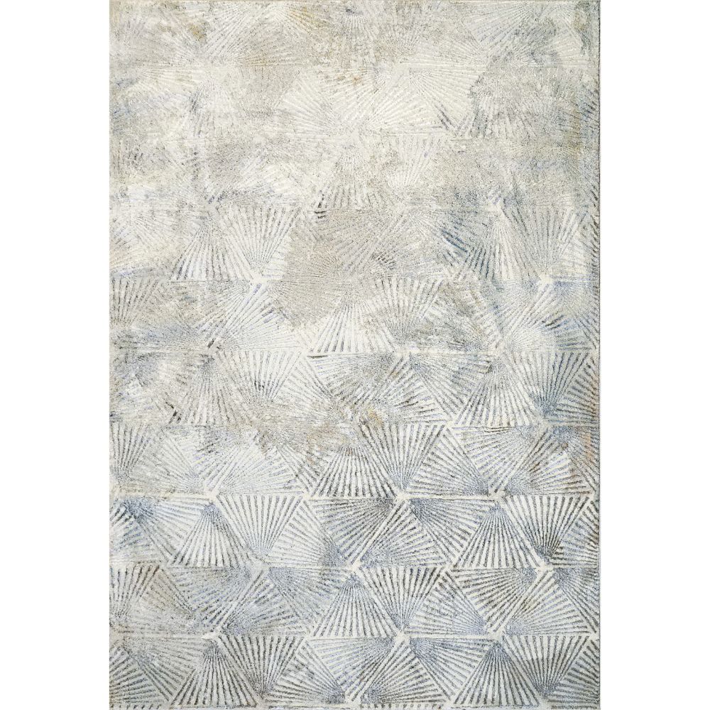 Dynamic Rugs 1355-897 Gold 7.10 Ft. X 10.10 Ft. Rectangle Rug in Cream/Silver/Gold